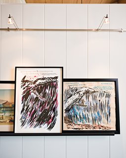 Jacobson, a goofy foot, prizes his Raymond Pettibon lefts more than anything.