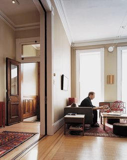 Modern Across America: Baltimore, Maryland - Photo 5 of 6 - Ellen Lupton and J. Abbott Miller—the husband-wife team that co-founded the multidisciplinary studio Design/Writing/Research—now reside in Baltimore, Maryland, where Lupton is director of the graduate program in graphic design at the Maryland Institute College of Art (MICA). Photo by Julian Broad.