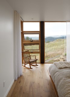 Sustainable Retreat on a Fire-Devastated Site in Boulder - Photo 5 of 7 - The house has no mechanical ventilation, only Hunter ceiling fans and opposing awning windows.