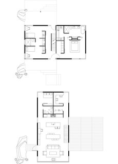 Sustainable Retreat on a Fire-Devastated Site in Boulder - Photo 6 of 7 - Sunshine Canyon House Floor Plan<br><br>A Living AreaB Dining Area<br><br>C Kitchen<br><br>D Roof Deck<br><br>E Pantry<br><br>F Bathroom<br><br>G Bedroom<br><br>H Office<br><br>I Bridge<br><br>J Porch<br><br>K Master Bedroom<br><br>L Closet