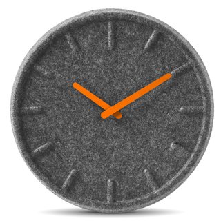Felt clock by Sebastian Herkner for Leff Amsterdam.