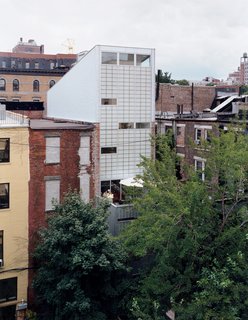 Harlem Renaissance - Photo 6 of 11 - The house’s 38-foot-high rear wall conceals the two-story stair.