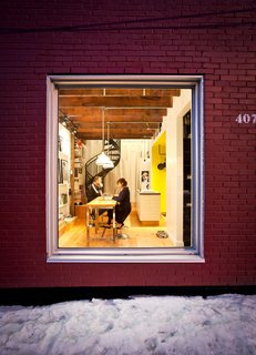 Fekete and de Loera at work in their new space.