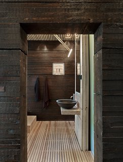 Arne Jacobsen designed the Vola bathroom faucet.