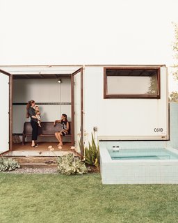 At the same time she annexed the trailer, Siegal opened up the master bedroom to include a new bath and laundry room. "The house hadn’t been touched since the 1920s—it had lots of tiny little rooms," says Siegal of the home she bought in 2002. "But I loved that yard, and I thought, I could make this place really great." Her latest addition <br><br>is a two-story workspace where the garage once stood.