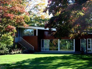 The restoration of Marcel Breuer's House in a Museum Garden is an exercise in balancing the Bauhaus architect's original intent with the realities of everyday living. Photograph by Diana Budds.