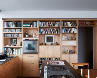 His Gaggenau oven and range, set into an oiled-steel counter, help heat things up in his kitchen.