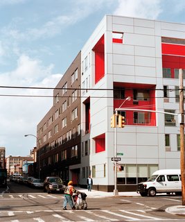 "Do you really like your building?" the Brook’s director, Paul Pavon, was asked by an acquaintance, who compared the appearance of the 90,000- square-foot supportive housing development in New York’s famously blighted South Bronx to that of the Tetris video game. Indeed he does: "If you walk around this neighborhood, not too many buildings look like this. So there’s some kind of pride when the tenants come home."