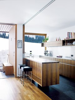 The kitchen is the only zone of the house without protective shutters, so the glazing was toughened to the highest standard.