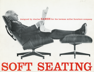 A 1959 advertisement for the Lounge set emphasizes its comfort. Another ad from the era reads "A good chair, nowadays, is hard to find," and suggests that it’s "the only modern chair designed to relax you in the tradition of the good old club chair." Charles took on the project because he was "fed up with the complaints that modern isn’t comfortable."