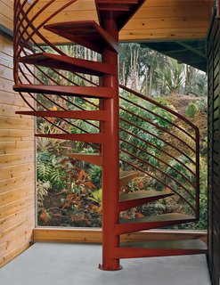 Lava Flow 4, The Big Island - Photo 6 of 9 - The spiral stairs were fabricated in the Bay Area and shipped in the same container as the furniture.
