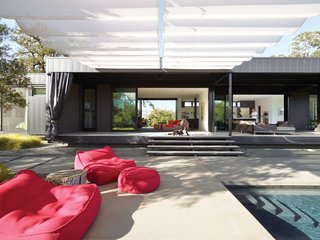 This Marmol Radziner-designed prefab house is stationed in remote Ukiah, California. "We weren’t able to make lots of trips up here, so we couldn’t babysit the process," says resident Bill Burton. "Stick-built construction requires a lot of hand-holding. Going prefab made it pretty seamless." 