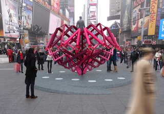 Brooklyn Design Studio Wins Annual Times Square Heart Competition - Photo 1 of 2 -