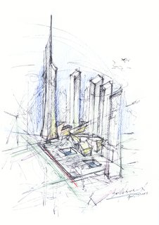 The Ground Zero master plan, designed by Libeskind.