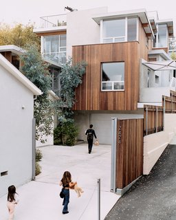 Making use of the hilltop location, each window was planned to frame interesting vistas or to find the best sight lines around adjoining buildings.