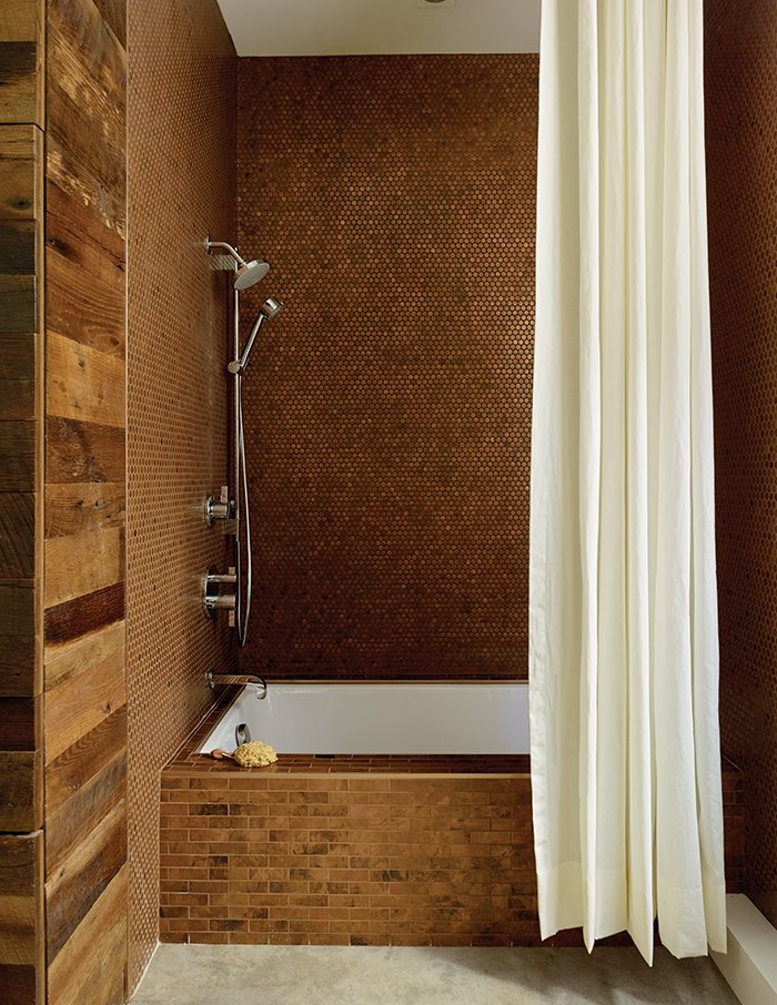Bathroom Design Idea Copper Color Scheme Dwell Bathroom Design Idea Copper Color Scheme