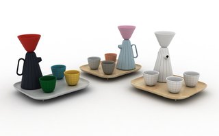 Product of the Day: Ceramic and Wood Coffee Set by Luca Nichetto - Photo 5 of 6 -