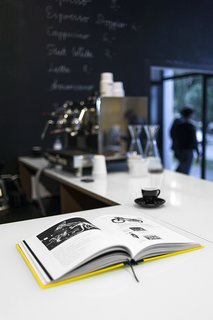 A Design Boutique Opens in Poland - Photo 7 of 7 - The cafe menu is rendered in chalk on the back wall. Photo by Anna Domańska.