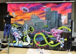 See Surrealist Street Art in Action at Dwell on Design Los Angeles - Photo 2 of 5 -