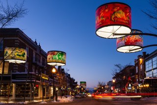 An LED Light Display Takes Over an Avenue in Quebec City - Photo 3 of 6 -