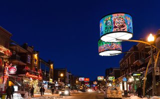 An LED Light Display Takes Over an Avenue in Quebec City - Photo 5 of 6 -