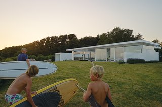 8 Great Examples of Outdoor Design - Photo 6 of 8 - A thoroughly modern "surf shack" off the coast of southwestern Sweden was built for a family of avid water-sportsmen.