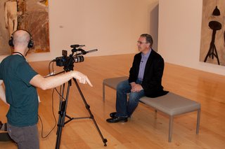 Dwell Media and Volvo Cars Bring The Future of Mobility to Palm Springs Modernism Week 2014 - Photo 5 of 11 - Prefab architect Leo Marmol discusses design and mobility at the Palm Springs Art Museum for an upcoming video on dwell.com on<span> <a href="/discover/thefutureofmobility">#thefutureofmobility</a></span>.