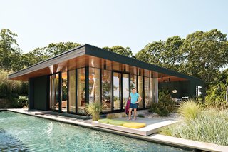 Overhangs will block the sun and help keep an interior cool.