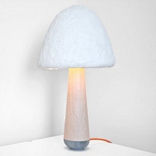 A Green Table Lamp Grown from Mushrooms - Photo 2 of 2 -