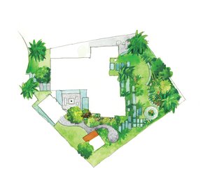 Creative Landscape Design for a Renovated Eichler in California - Photo 6 of 9 -