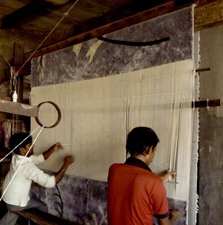 De Gunzburg has been working with teams of master craftsman in India and Nepal to create rugs and modern tapestries that are hand woven with 100-percent silk thread. The prints are a mix of her own designs and paintings or drawings by Franch artists, like Francis Picabia, who have long been close to her and her family.