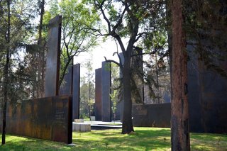 10. Memorial to Victims of Violence in Mexico (Mexico City, Mexico): Designed by Gaeta Springall Arquitectos<br><br>This array of 70 steel slabs may not be the most inviting setup at first glance, but it’s actually a massive interactive display; visitors can etch their own stories into these massive pieces of metal, creating a constantly changing repository of stories.