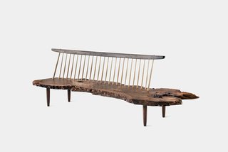 An intricate example of Nakashima placing minimal adornments on the wood, merely capturing it, preserving it and giving it a second life.