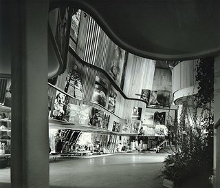 Finnish Pavilion at the 1939 World’s Fair (New York, USA: 1939)<br><br>It’s fitting that a man often called one of Finland’s greatest architects would cap his most successful decade of work with a structure that celebrated his country’s contributions to the world. Within the compact, four-story structure, photos of landscapes, people and products looked out over curvaceous, wood-slatted walls, a flowchart of Finnish industry capped off by airplane propellers spinning like fans from the ceiling.