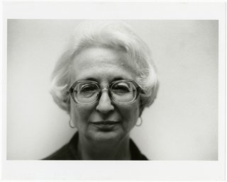 The Dorothy and Herbert Vogel Modern Art Collection - Photo 3 of 11 - Lucio Pozzi, Portrait of Dorothy Vogel, 2001, black-and-white photograph. Bowdoin College Museum of Art, Brunswick, Maine, Dorothy and Herbert Vogel Collection Vogel Collection. © Pozzi 2001
