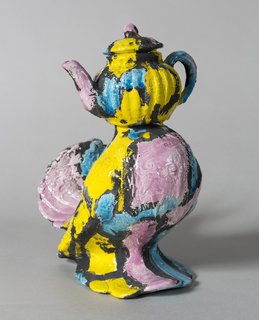 The Dorothy and Herbert Vogel Modern Art Collection - Photo 5 of 11 - Michael Lucero, Untitled (NYACK) (97), 2002, glazed ceramic. Bowdoin College Museum of Art, Brunswick, Maine, Dorothy and Herbert Vogel Collection Vogel Collection. Photography by Dennis Griggs.