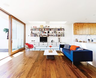 A Bottoni sofa for Moooi anchors this living room.