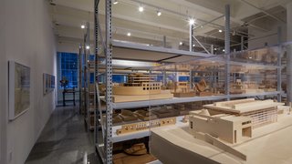 About 400 handmade models are on display at the museum. Additional models are stored at the Richard Meier & Partners offices in Manhattan. Photo courtesy of Steven Sze, Richard Meier & Partners.