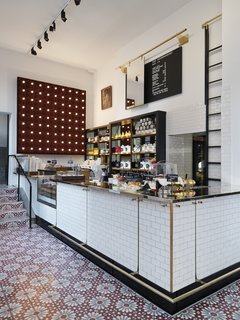 Here's the coffee bar. A cappuccino and super delicious chocolate/apricot/sesame shortbread cookie will set you back 45 SEK, or about $6.75. Even if you don't end up staying at the hotel while you're in Stockholm, definitely stop in for a coffee and marvel in the cafe's design. <br><br>Don't miss a word of Dwell! Download our FREE app from iTunes, friend us on Facebook, or follow us on Twitter!