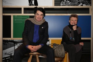 Jacques Barsac, an authority on Charlotte Perriand, and his wife, Pernette Perriand-Barsac, Perriand's daughter and longtime assistant, at the Cassina showroom in New York City. Photo by Federica Carlet.