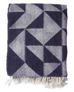 Twist A Twill Blanket - Photo 1 of 3 - Dark purple is one of the new colors of the Twist A Twill blanket by Tina Ratzer.