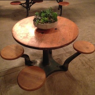 One-of-a-kind American Street Showroom fabricated table.