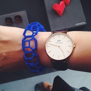 3-D printed jewelry by Maison 203 (also available at MoMA store in NYC and La Rinascente in Milan).