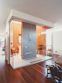 Clayden claims that Kubrick’s 2001: A Space Odyssey was the inspiration for his bathroom.
