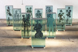 Glass Sculptures Use Magazines as Art - Photo 1 of 6 -