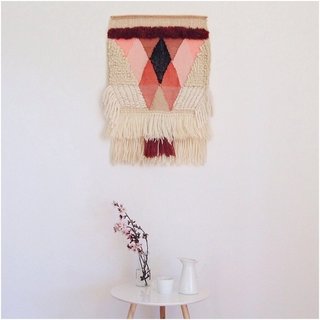 Textured, Woolen Tapestries Made of New and Vintage Yarn - Photo 1 of 6 -