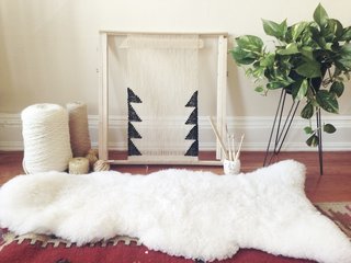 Textured, Woolen Tapestries Made of New and Vintage Yarn - Photo 6 of 6 -