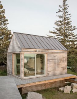 A Cluster of Cabins in a Former Quarry Makes a Simple Vacation Escape - Photo 6 of 13 - "We did our best to tuck the buildings into the site—the goal was to get up high on a perch. It was a matter of setting that elevation and working back down with the topography."—Riley Pratt, architectural designer