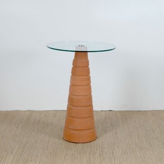 Flower Pot Table (1984)<br><br>A striking example of Morrison’s philosophy that there aren’t necessarily new forms, just new ways to combine and recontextualize what's come before, this self-explanatory piece was assembled in an almost ready-made fashion. Supposedly, Morrison would jet around town on a motorbike in the mid ‘80s, visiting small workshops and asking them to fabricate whatever he needed for his latest project.