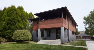 Kansas City architecture firm Kem Studio renovated a house on Kansas City's historic Janssen Place.